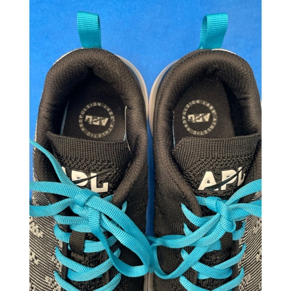 APL Sneakers Black and White with Blue Accents. Size 8.5 - Picture 10 of 14